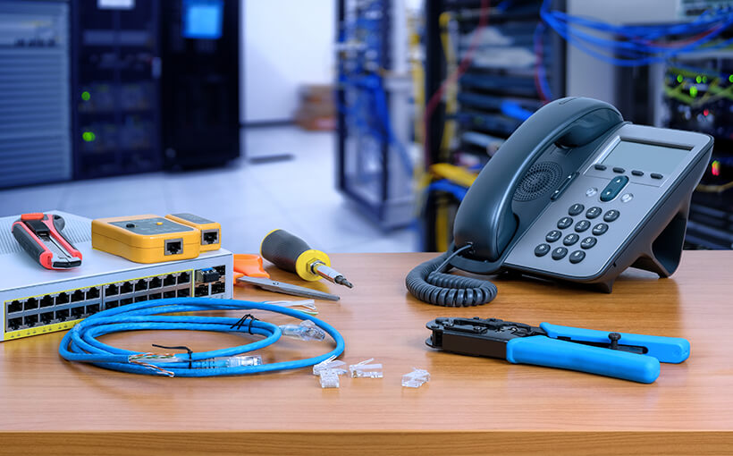 信和興業の弱電工事その4：電話・LAN設備